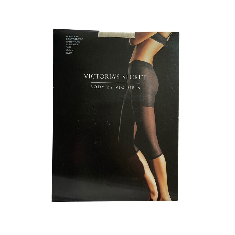 Victorias Secret Body By Victoria Footless Control Top Pantyhose Fair Size D